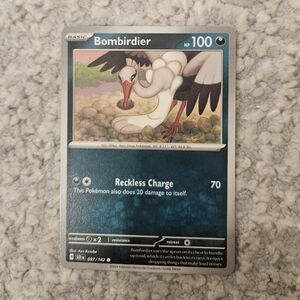 POKEMON TCG Card Bombirdier Stellar Crown 101/142